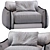 James Contemporary Sofa Model 2013 3D model small image 5