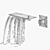 Modern Wall-Mount Faucet 3D model small image 5