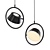 Sparkling OLO Ring Pendant 3D model small image 1