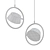 Sparkling OLO Ring Pendant 3D model small image 2