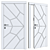 Contemporary Door | 1100x106.53x2109mm | 24,726 Polys 3D model small image 2