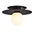 Modern Nodes Flush Mount Light 3D model small image 1