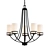 Robie Midnight Black Chandelier In 3 Formats 3D model small image 1