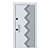 Modern Laminox Door: 1100 x 157.61 x 2101 MM 3D model small image 2