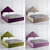 Elegant Vary Bed Collection Piece 3D model small image 3