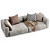 Modern Flexform Lario 3D Sofa 3D model small image 3