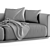 Modern Flexform Lario 3D Sofa 3D model small image 6