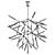 Elegant Spur Grande Chandelier LED 3D model small image 2