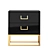 Modern Black Side Table 3D model small image 2