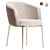 Sleek Modern Dining Chair Set 3D model small image 1