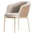 Sleek Modern Dining Chair Set 3D model small image 4