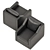Sleek Leather Swivel Armchair 3D model small image 4