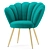 Luxurious Vivian Velvet Cocktail Chair 3D model small image 1