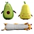 Soft Toy Set: Avocado, Pear & Kitty 3D model small image 1