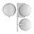 Frida Wall Glass Shade Lamp 3D model small image 3