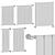 Italian Designer Sand Collection Radiators 3D model small image 6