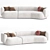 Ferrianisbolgi Hug Modular Sofa Set 3D model small image 1