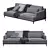 Luxury Modern Poliform Bellport Sofa 3D model small image 2