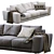 Jesse Pasha 3-Seater Sofa Model 3D model small image 3