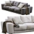 Jesse Pasha 3-Seater Sofa Model 3D model small image 7