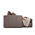 Sleek Leather Sectional Sofa Set 3D model small image 6