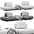 Modern Sofa Boca Tommy Premium 3D model small image 1