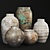 Artisan Concrete Vase: Textured Detail 3D model small image 2