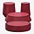 Sleek Marble Coffee Tables 3D model small image 2