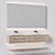 Luxury Travertine Bathroom Furniture 3D model small image 1