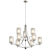 Sleek Elmwood Park Chandelier in Brushed Nickel 3D model small image 1