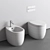 Italian Nic Milk Toilet Set 3D model small image 3