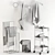 Modern Bathroom Accessories Set - 3D Model 3D model small image 6