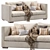 Contemporary Comfort Sofa Belmon 3D model small image 3