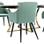 Robert Dining Chair and DT Table 3D model small image 5