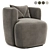 Boucle Nidou Armchair 3D model small image 2