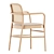 Elegant Bent Armchair by Timeandstyle 3D model small image 3