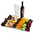 Fruit Plate with Red Wine 3D model small image 1