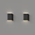 Sleek Bi-Directional Lux Sconce 3D model small image 3