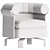 Luxury Modern Mattia Armchair by Minotti 3D model small image 6