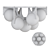 Frida Glass Globe Ceiling Chandelier 3D model small image 3