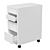 IKEA Micke Drawer Cart on Wheels 3D model small image 4