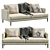 Elegant Bonaldo Paraiso Sofa  3D model small image 1