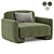Bouclé Armchair Balzac Paris 3D model small image 3