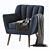 Mid Century Modern Club Chair 3D model small image 1