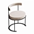 Contemporary Upholstered Fabric Chair 3D model small image 4