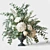 Delicate Flower Wedding Bouquet Set 3D model small image 1