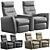 Divani Home Theater Armchair 3D model small image 1