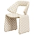 Modern Design Suit Chair in Purple 3D model small image 5