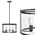 Safavieh Manlen Pendant Light 3D model small image 1