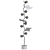 Modern Almond Floor Lamp 3D model small image 2